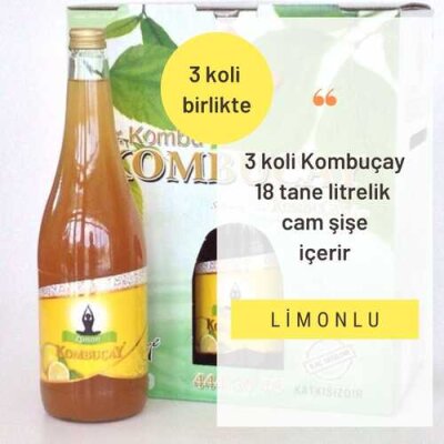 Kombuçay Limonlu 3 KOLİ